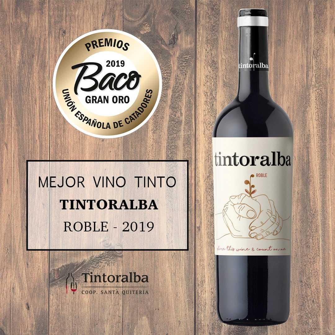 Read more about the article TINTORALBA ROBLE, AWARDED AS BEST RED WINE AND “GREAT GOLD BACO” OF THE BACO AWARDS