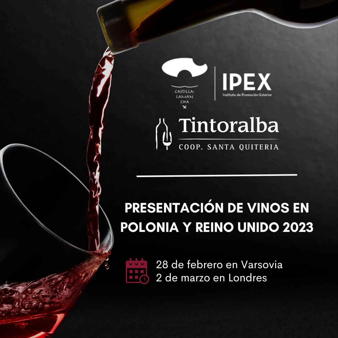 En este momento estás viendo Tintoralba presentará sus vinos en Londres y Varsovia de la mano del IPEX de Castilla-La Mancha